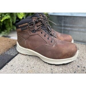 Wolverine Men's ShiftPlus Work LX 6" Brown Leather Work Boot Waterproof Size 11M